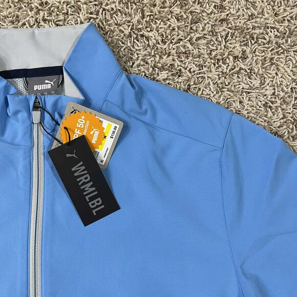Puma Men’s Monterey Wind Golf Jacket Blue, Size Medium (New) - Picture 7 of 16